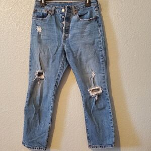 Levi's 501 Cropped Ankle Jeans size 6R